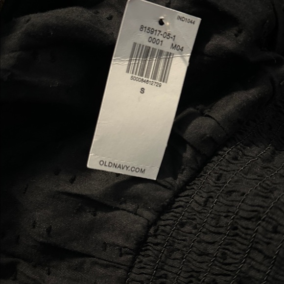 NWT! Black Waist-Defined Puff-Sleeve Clip-Dot Midi Dress - Size Small 💜 - Picture 6 of 6